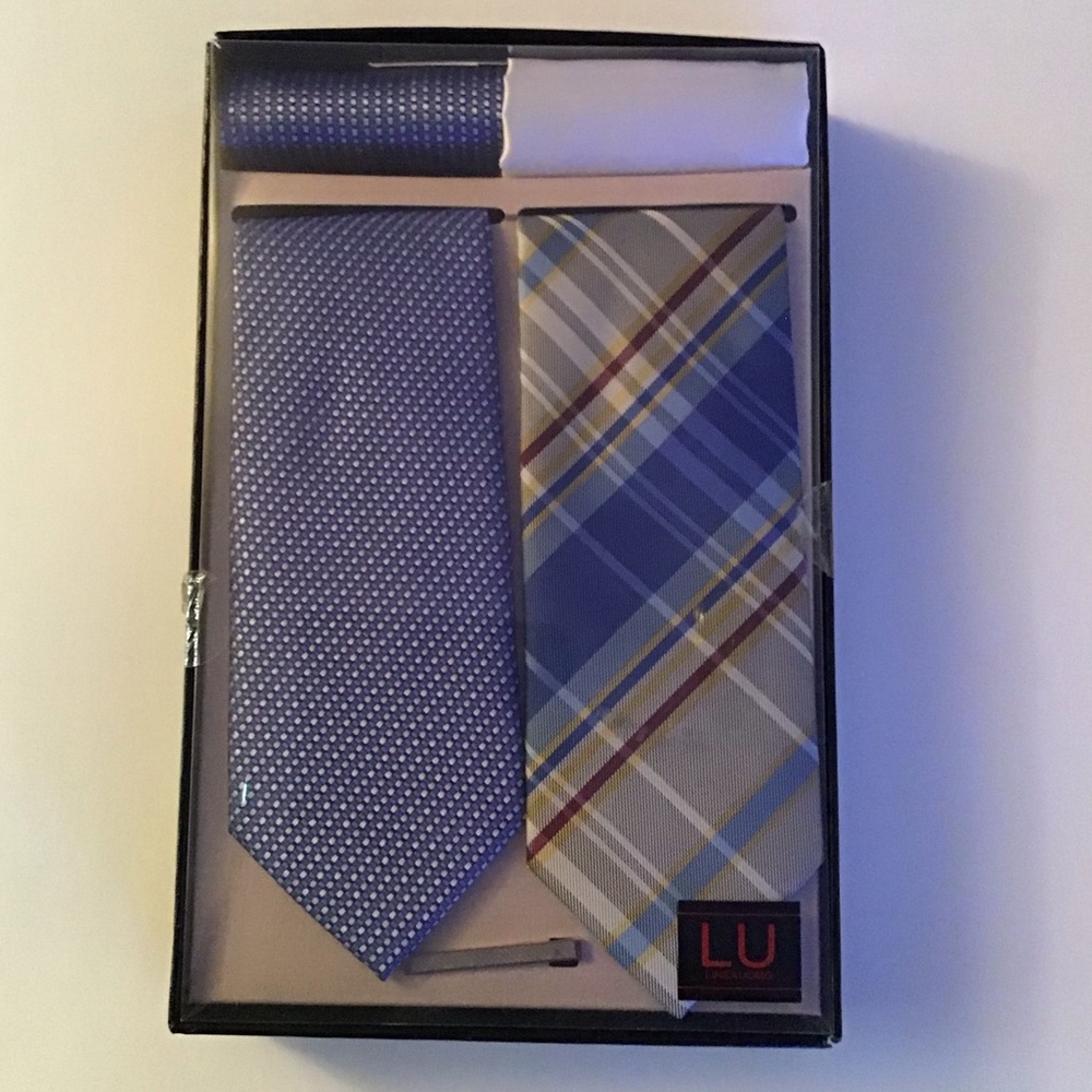 Two-Hand Made Ties & Two Pocket Squares